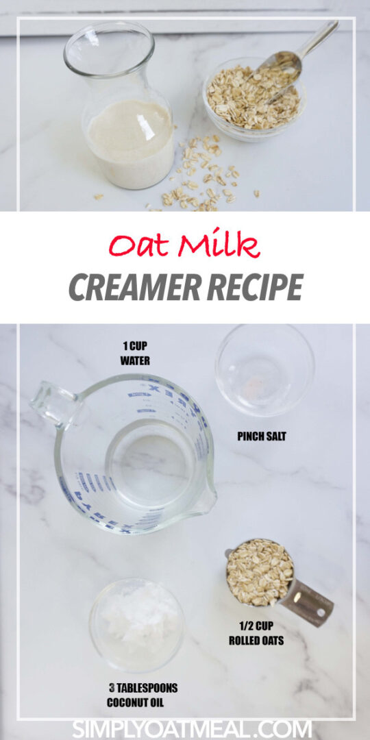 How To Make Oat Milk Creamer (Oat Cream) Simply Oatmeal
