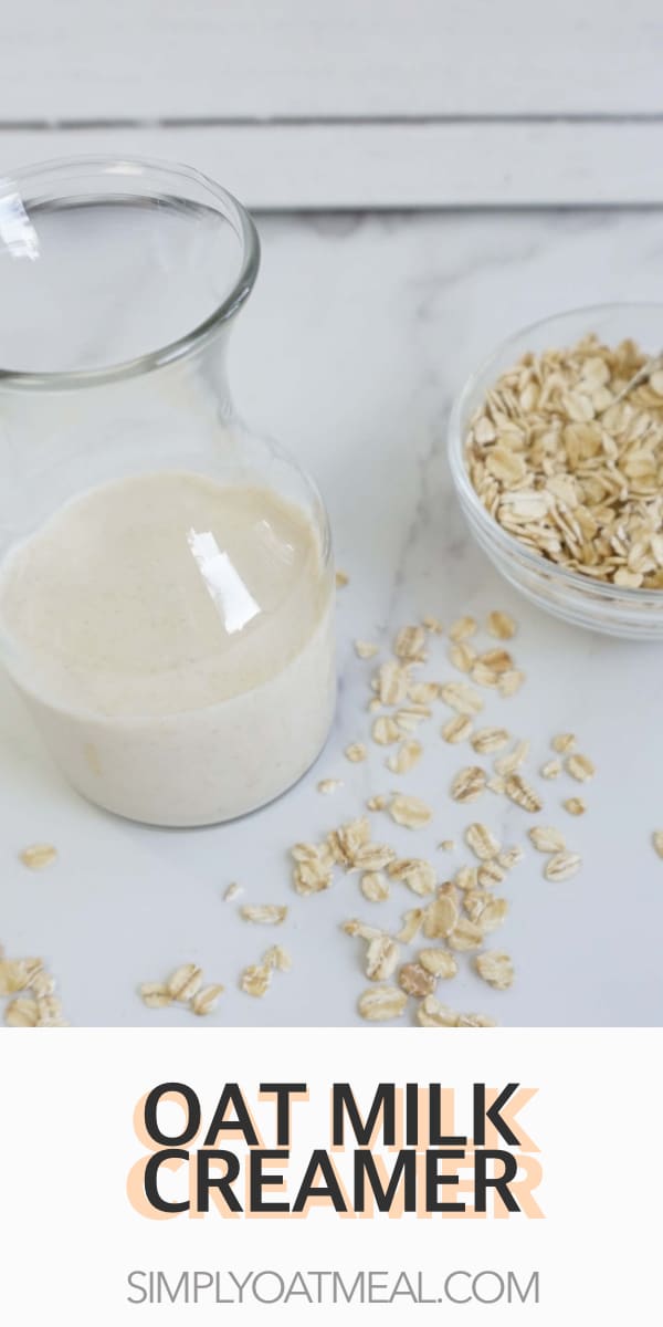 How To Make Oat Milk Creamer (Oat Cream) Simply Oatmeal