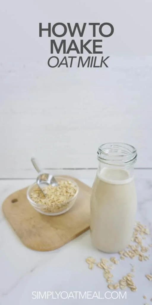 Oat milk in a carafe