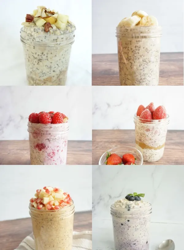 Overnight oats with chia seeds