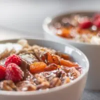 Microwave oatmeal bowl