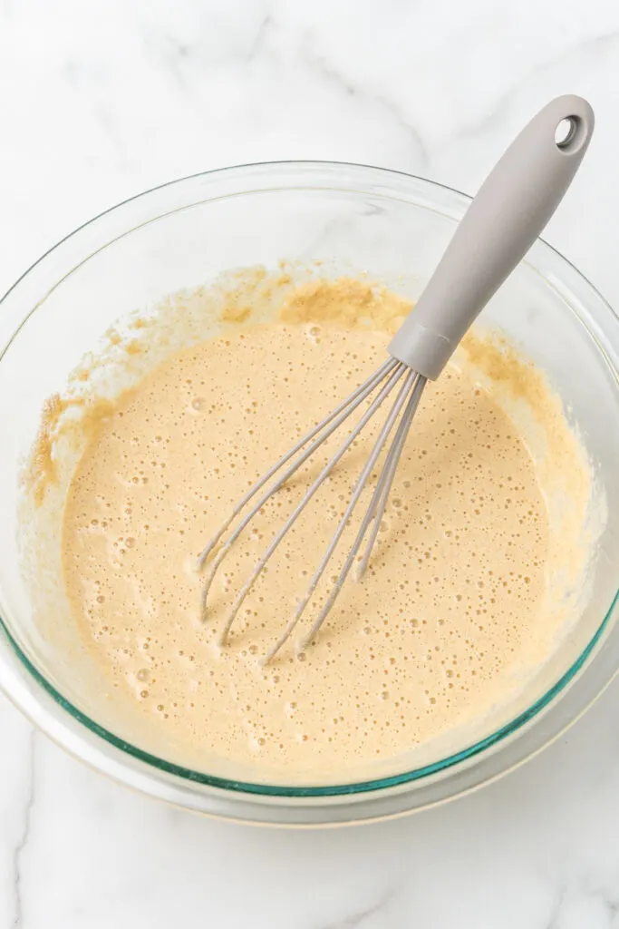 Thin oat pancake batter.