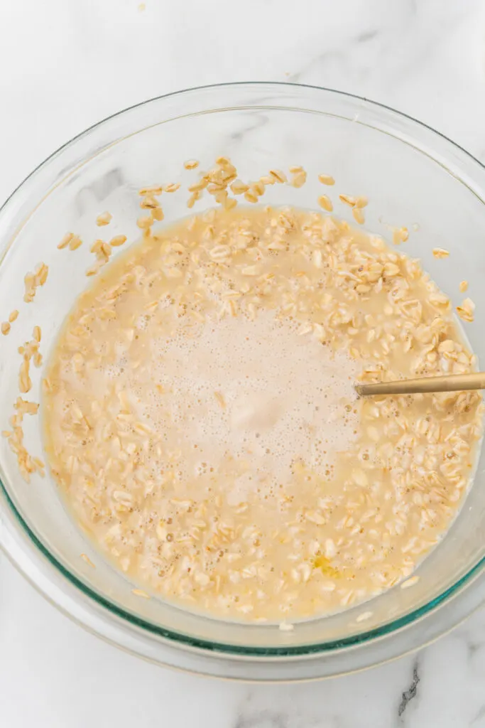 Yeast with oats.